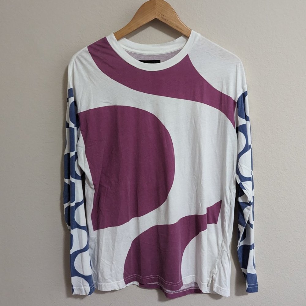 Geometric Isabel Marant Paris Leilo Long Sleeve Tee *Flawed XS Unique